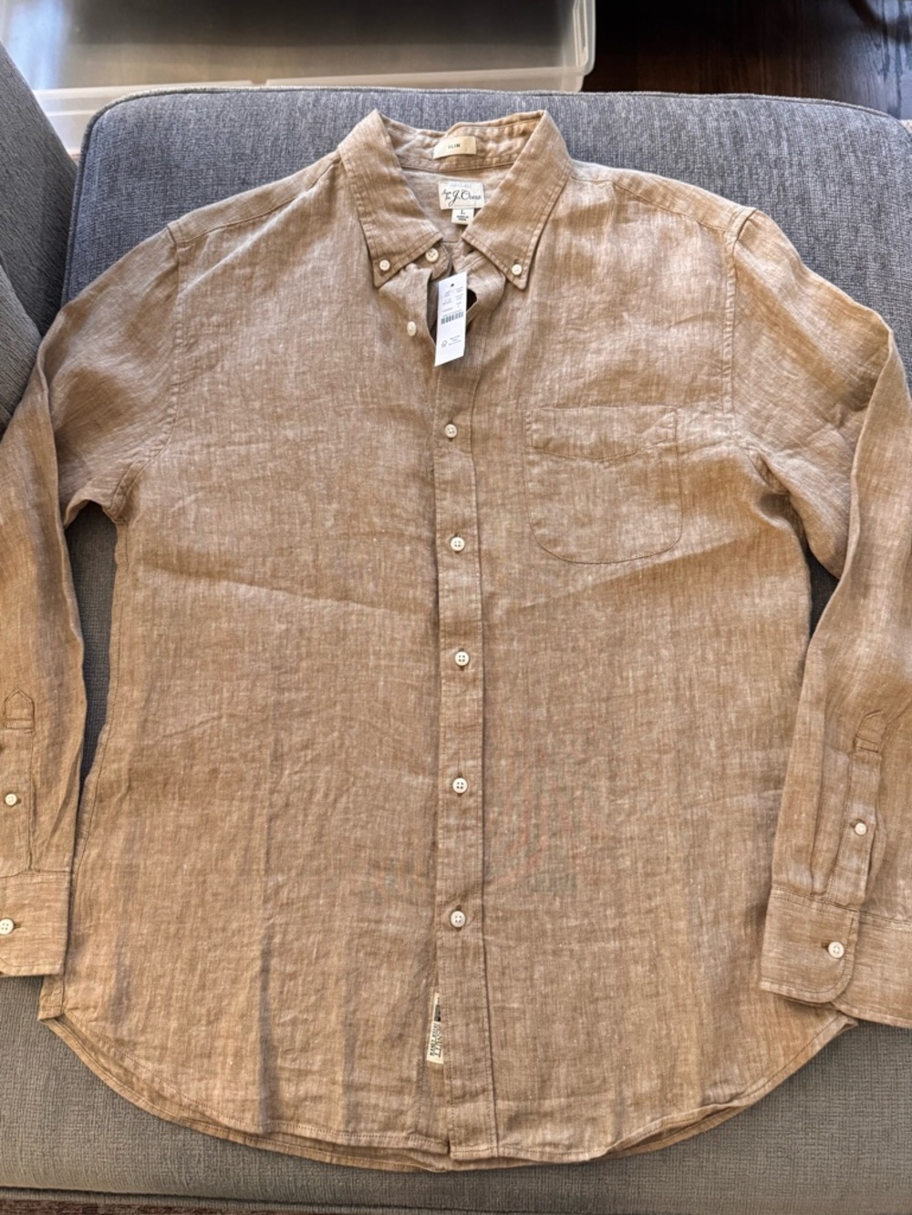 NWT Men’s Irish Linen longsleeve